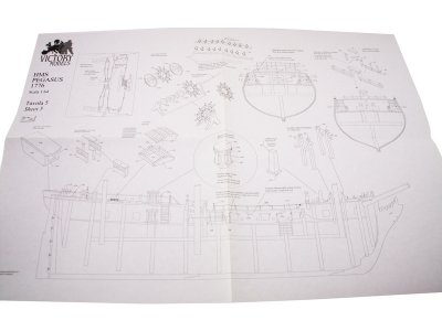 VICTORY MODELS H.M.S Pegasus 1776 1:64 kit