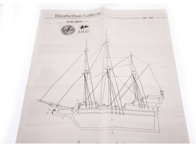 AMATI Galeóna 1:135 First step kit