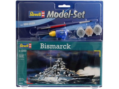 Revell 65802 Bismarck (1:1200) sada s barvama