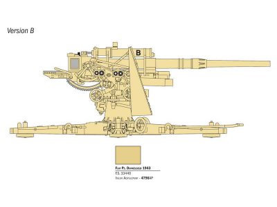 Italeri 15771 Kanon 8,8cm 1:56