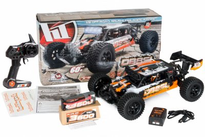 RTR písečná Buggy SL BRUSHLESS 4wd oranžová včetně LiPo sady a nabíječky