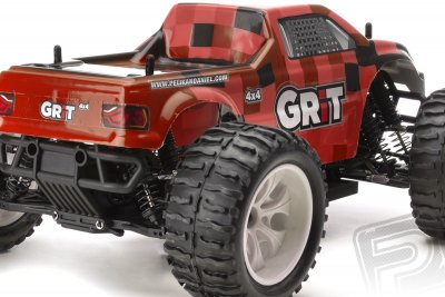 HiMOTO Monster EMXT GRIT 1:10 elektro RTR set 2,4 GHz (červené kostky)