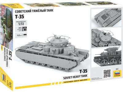 Zvezda 5061 tank T-35 1:72