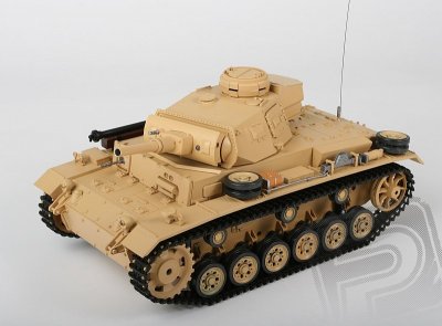 RC tank 1:16 Tauch PANZER III Ausf. H kouř. a zvuk. efekty