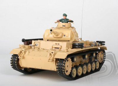 RC tank 1:16 Tauch PANZER III Ausf. H kouř. a zvuk. efekty