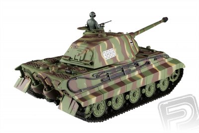 RC tank 1:16 German King Tiger (věž Porsche) kouř. a zvuk. efekty