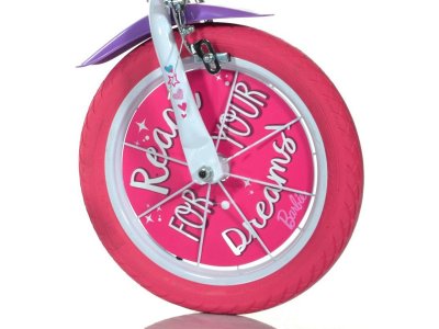 DINO Bikes - Dětské kolo 14" Barbie s košíkem