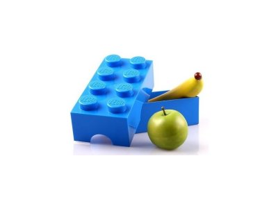 LEGO box na svačinu 100x200x75mm - růžový