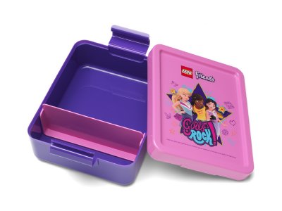 LEGO box na svačinu 170x135x69mm - Iconic Girl červený