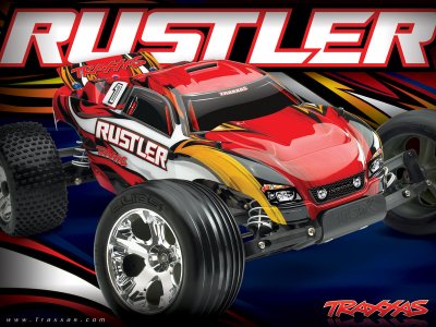 Traxxas Rustler 1:10 RTR modrý