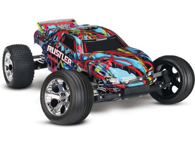 Traxxas Rustler 1:10 RTR modrý