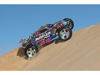 Traxxas Rustler 1:10 RTR modrý