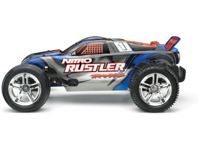 Traxxas Nitro Rustler 1:10 TQi RTR modrý