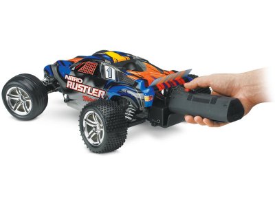 Traxxas Nitro Rustler 1:10 TQi RTR modrý