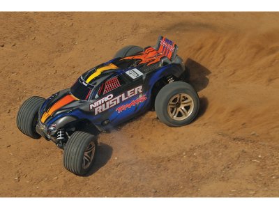 Traxxas Nitro Rustler 1:10 TQi RTR modrý