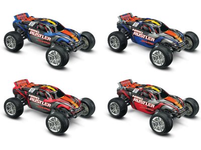 Traxxas Nitro Rustler 1:10 TQi RTR modrý