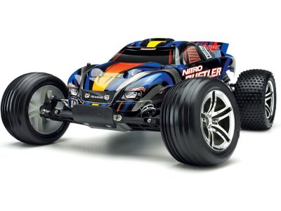 Traxxas Nitro Rustler 1:10 TQi RTR červený