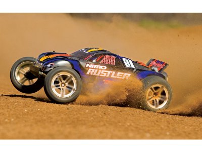 Traxxas Nitro Rustler 1:10 TQi RTR červený