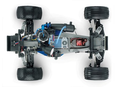 Traxxas Nitro Rustler 1:10 TQi RTR červený