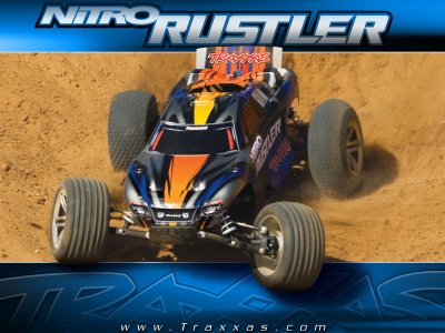 Traxxas Nitro Rustler 1:10 TQi RTR červený