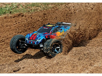 Traxxas Rustler 1:10 VXL 4WD TQi RTR červený