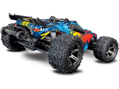 Traxxas Rustler 1:10 VXL 4WD TQi RTR červený