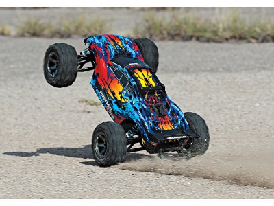 Traxxas Rustler 1:10 VXL 4WD TQi RTR červený