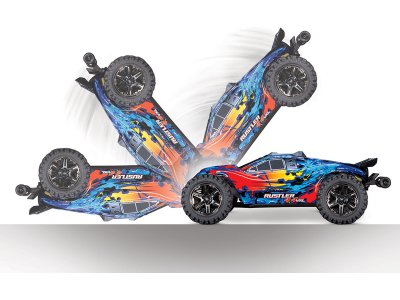 Traxxas Rustler 1:10 VXL 4WD TQi RTR červený