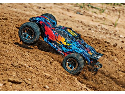 Traxxas Rustler 1:10 VXL 4WD TQi RTR červený