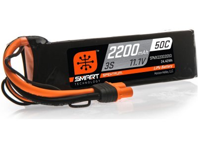 Spektrum Smart LiPo 11.1V 2200mAh 50C IC3