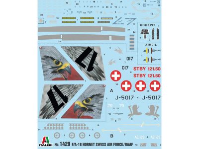 Italeri 1429 F/A 18 Hornet Swi