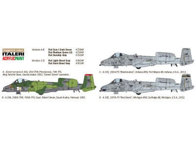 Italeri 1376 A-10 A/C 1:72