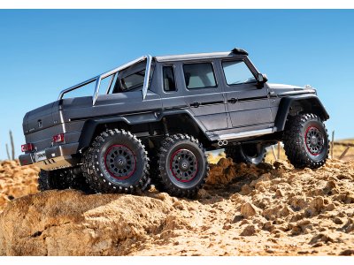 Traxxas TRX-6 Mercedes G 63 6x6 1:10 TQi RTR tmavě šedá metalíza