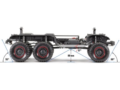 Traxxas TRX-6 Mercedes G 63 6x6 1:10 TQi RTR tmavě šedá metalíza