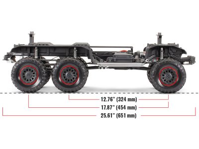 Traxxas TRX-6 Mercedes G 63 6x6 1:10 TQi RTR tmavě šedá metalíza