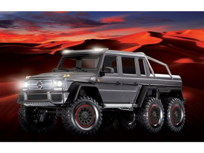Traxxas TRX-6 Mercedes G 63 6x6 1:10 TQi RTR tmavě šedá metalíza