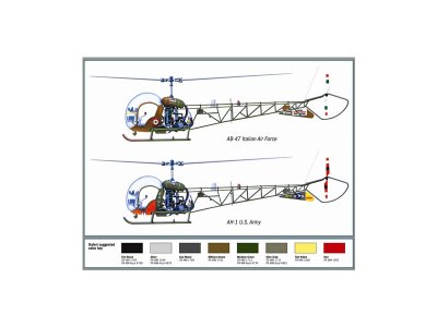 Italeri 1/72 Bell AH-1/AB-47