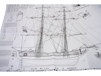 MAMOLI Blue Shadow briga 1778 1:64 kit