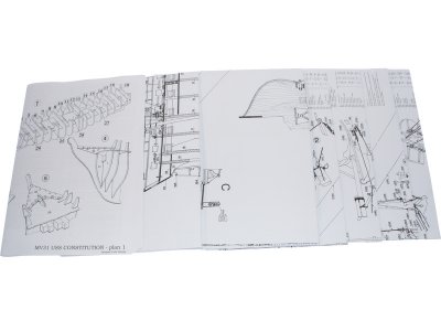 MAMOLI USS Constitution příčný řez 1:93