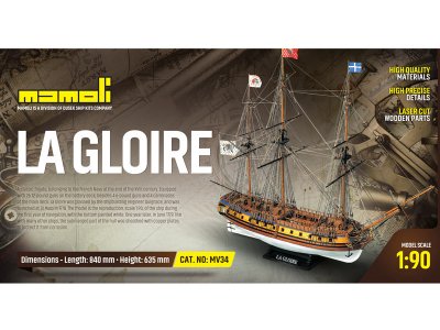 MAMOLI La Gloire 1778 1:90 kit