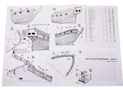 MAMOLI Rattlesnake 1779 1:64 kit