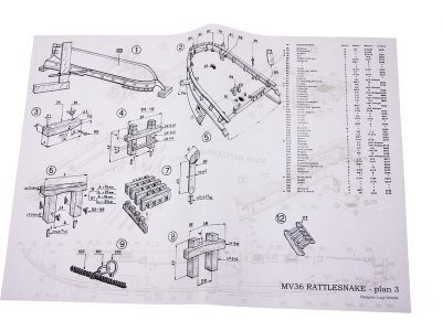 MAMOLI Rattlesnake 1779 1:64 kit