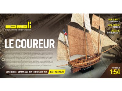 MAMOLI Le Coureur 1776 1:54 kit