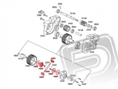 Sada planetových kol (13z a 10z/4ks.)