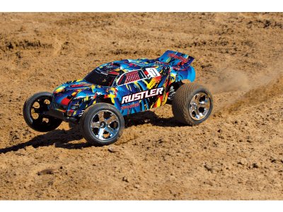 Traxxas Rustler 1:10 RTR oranžový