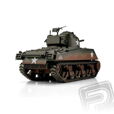 TORRO tank PRO 1/16 RC M4A3 Sherman 75mm zelená kamufláž - infra IR