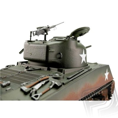 TORRO tank PRO 1/16 RC M4A3 Sherman 75mm zelená kamufláž - infra IR