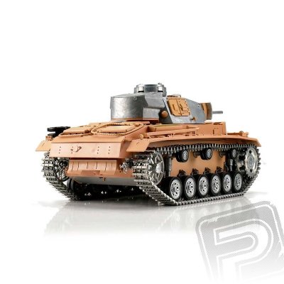 TORRO tank PRO 1/16 RC PzKpfw III bez nástřiku - infra IR