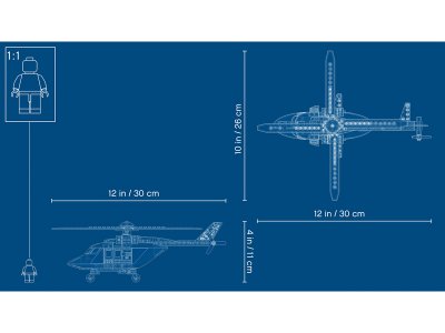 LEGO City - Pronásledování s policejní helikoptérou
