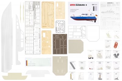 Duisburg 8 policejní člun 1:32 kit